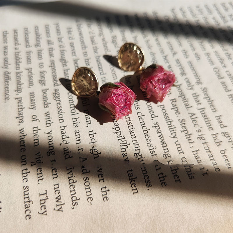 ROSE FLOWER EARRINGS 2024