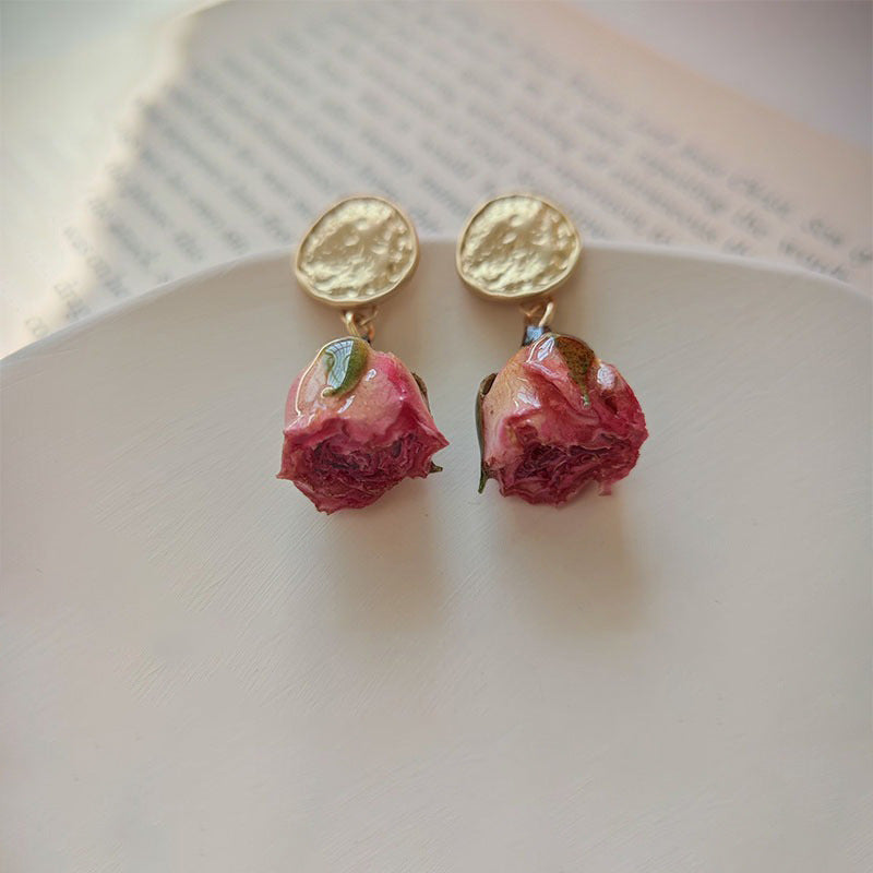 ROSE FLOWER EARRINGS 2024