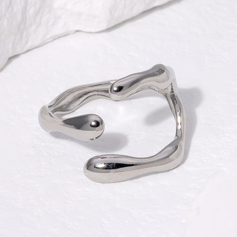 Titanium steel 18k plated new style fashion rings